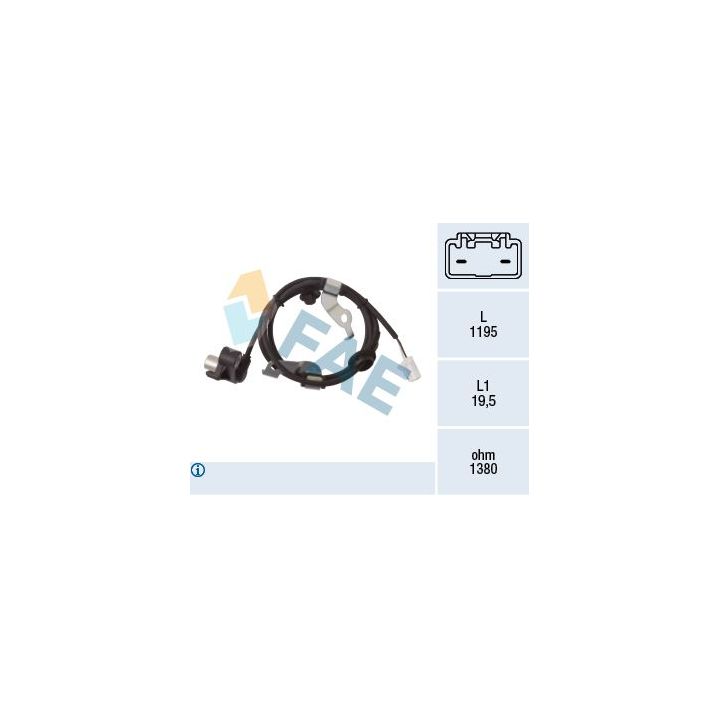 Jutiklis, rato greitis FAE 78476