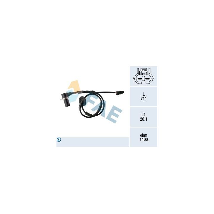 Jutiklis, rato greitis FAE 78477