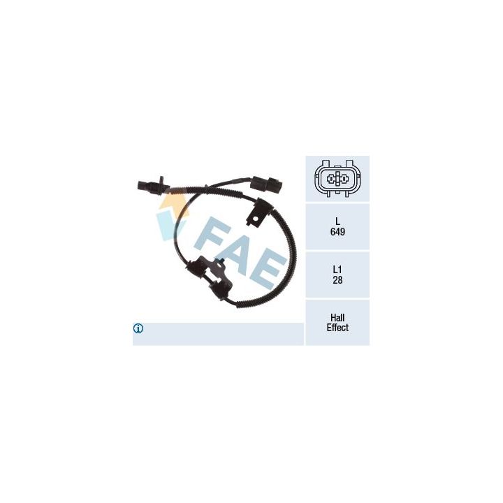 Jutiklis, rato greitis FAE 78478