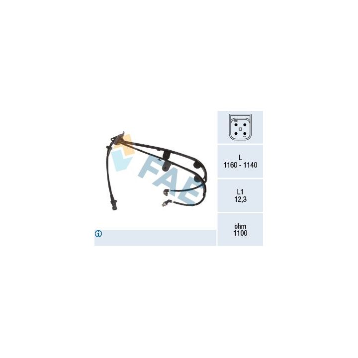 Jutiklis, rato greitis FAE 78500