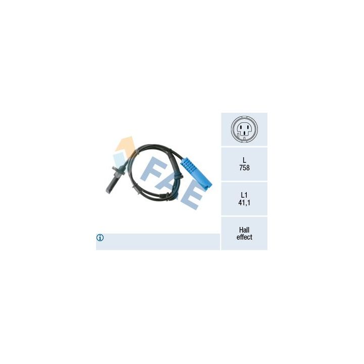 Jutiklis, rato greitis FAE 78531