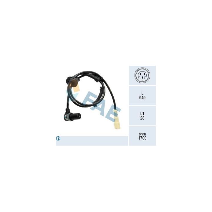 Jutiklis, rato greitis FAE 78533