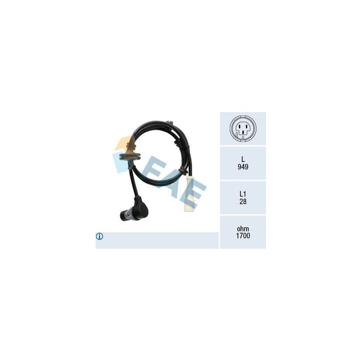 Jutiklis, rato greitis FAE 78534