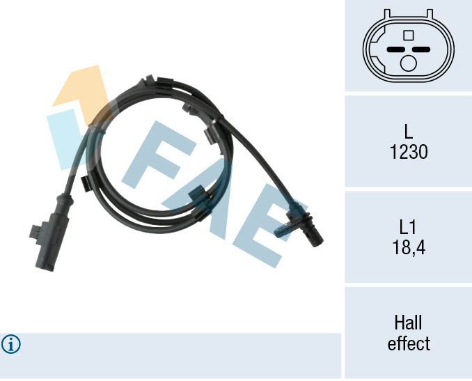 Jutiklis, rato greitis FAE 78542