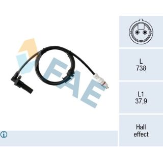 Jutiklis, rato greitis FAE 78549