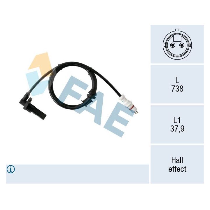 Jutiklis, rato greitis FAE 78549