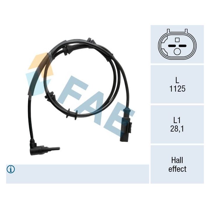 Jutiklis, rato greitis FAE 78550