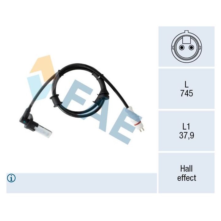 Jutiklis, rato greitis FAE 78554