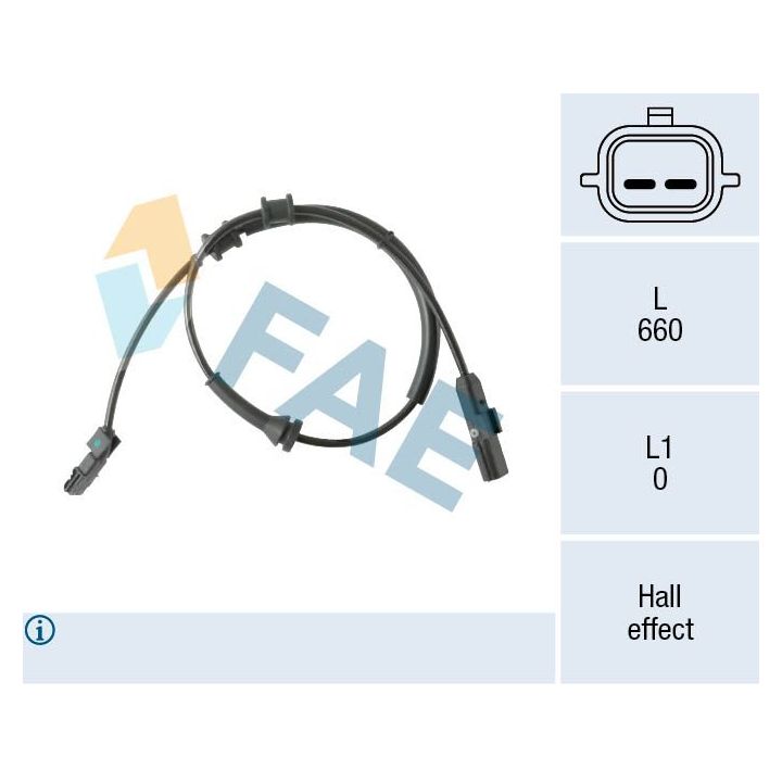 Jutiklis, rato greitis FAE 78569