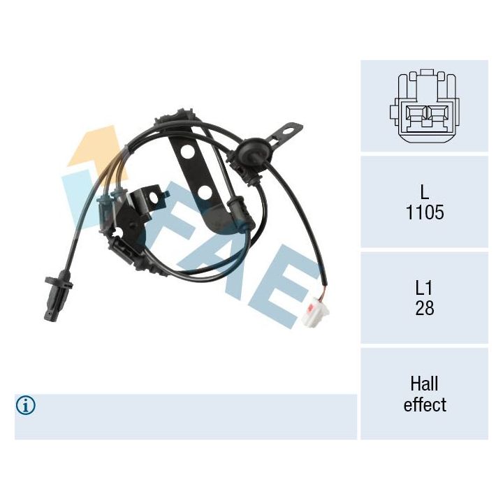 Jutiklis, rato greitis FAE 78571