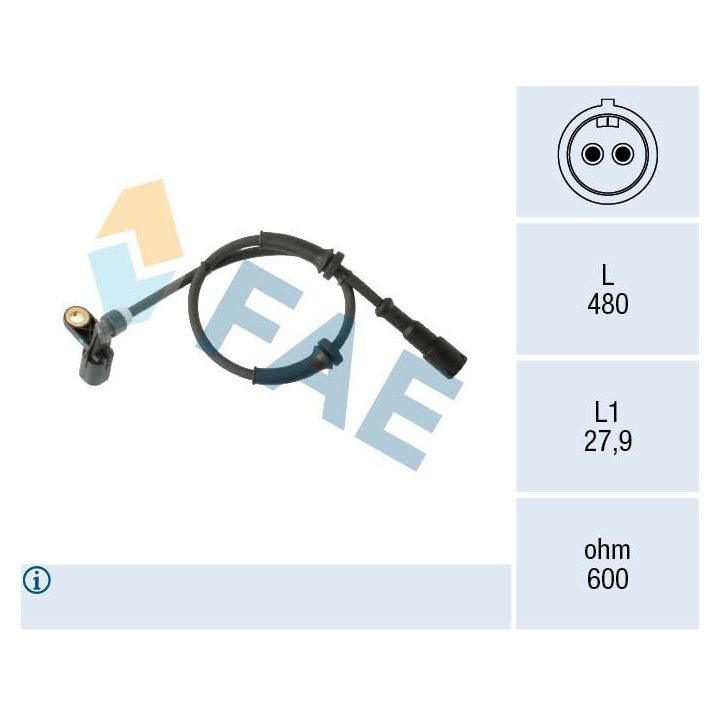 Jutiklis, rato greitis FAE 78574