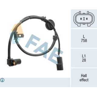 Jutiklis, rato greitis FAE 78576