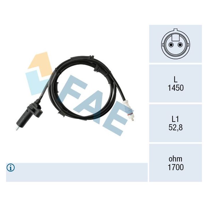 Jutiklis, rato greitis FAE 78577