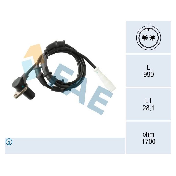 Jutiklis, rato greitis FAE 78586