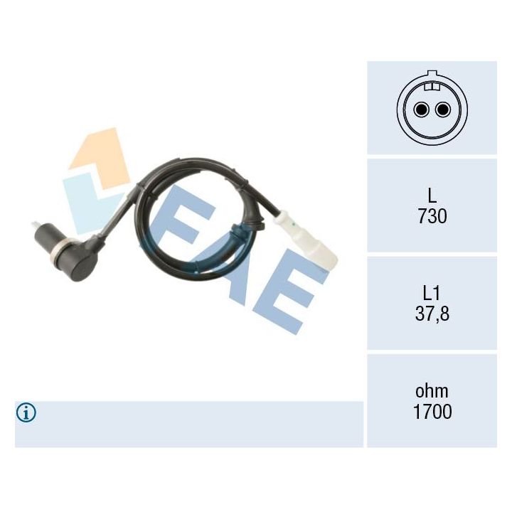 Jutiklis, rato greitis FAE 78587