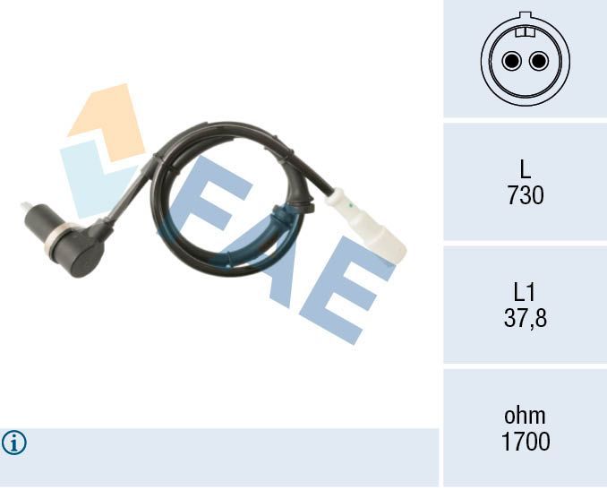 Jutiklis, rato greitis FAE 78587