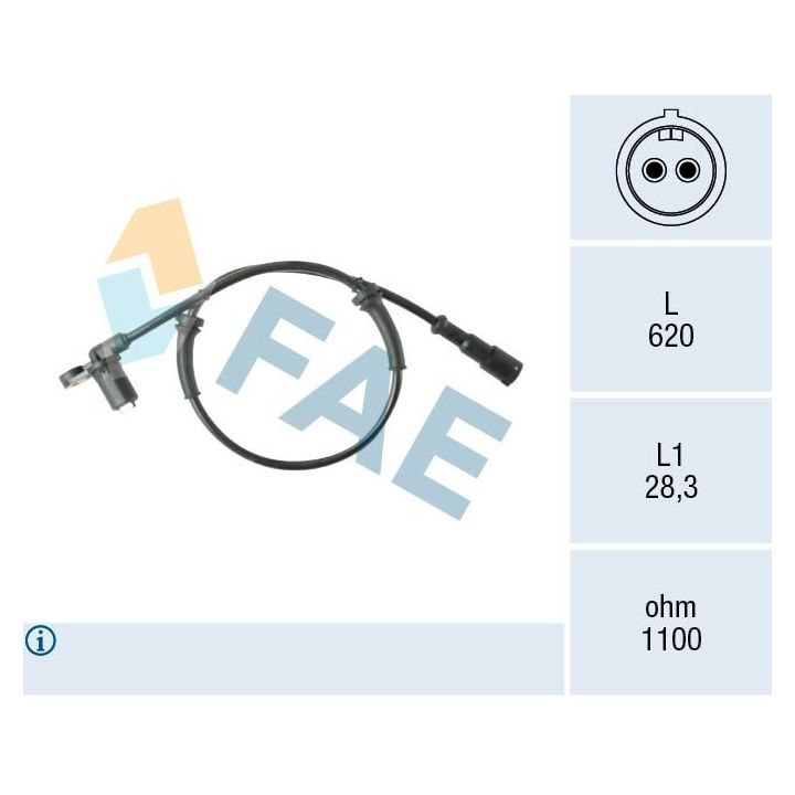 Jutiklis, rato greitis FAE 78588