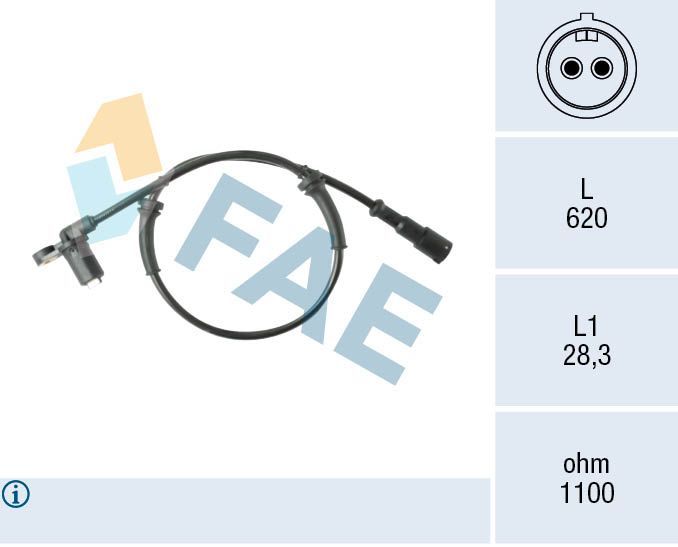 Jutiklis, rato greitis FAE 78588
