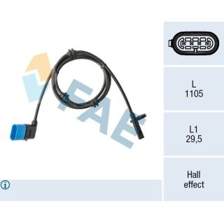 Jutiklis, rato greitis FAE 78591