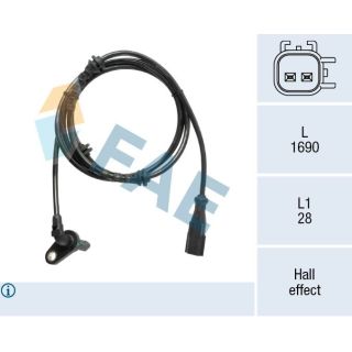 Jutiklis, rato greitis FAE 78598