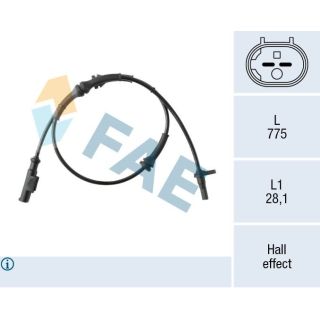 Jutiklis, rato greitis FAE 78609