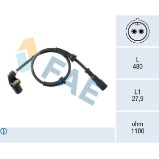 Jutiklis, rato greitis FAE 78611