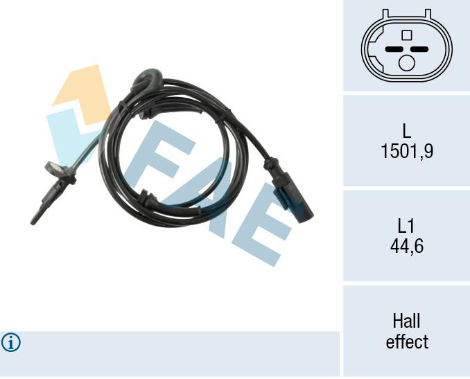Jutiklis, rato greitis FAE 78615