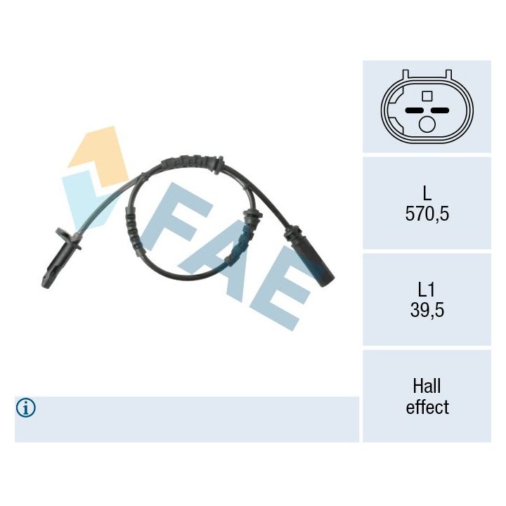 Jutiklis, rato greitis FAE 78617