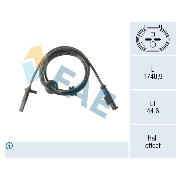 Jutiklis, rato greitis FAE 78621