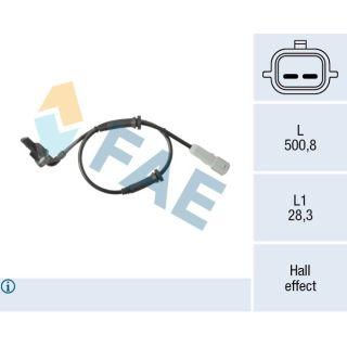 Jutiklis, rato greitis FAE 78622