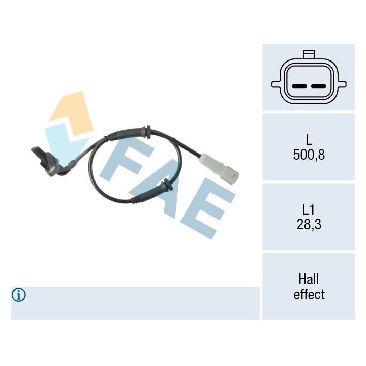 Jutiklis, rato greitis FAE 78622