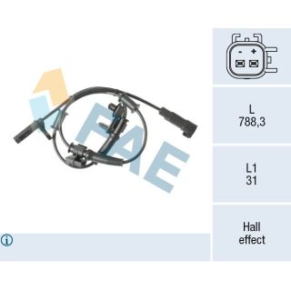 Jutiklis, rato greitis FAE 78623