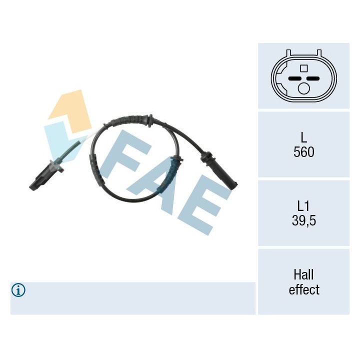 Jutiklis, rato greitis FAE 78626