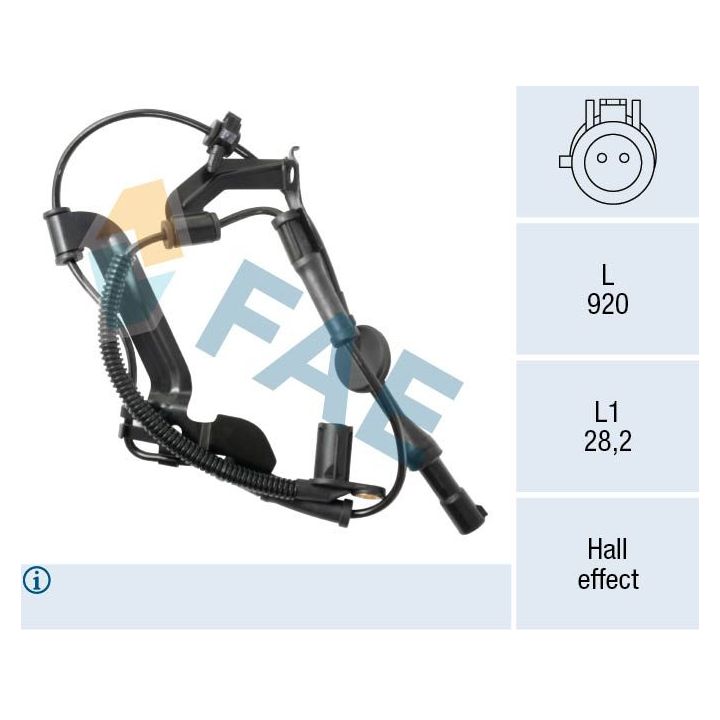 Jutiklis, rato greitis FAE 78657