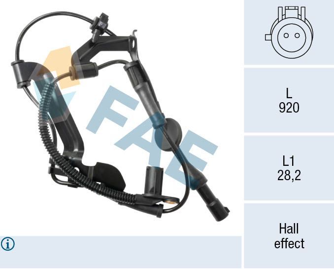 Jutiklis, rato greitis FAE 78657