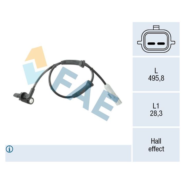 Jutiklis, rato greitis FAE 78716