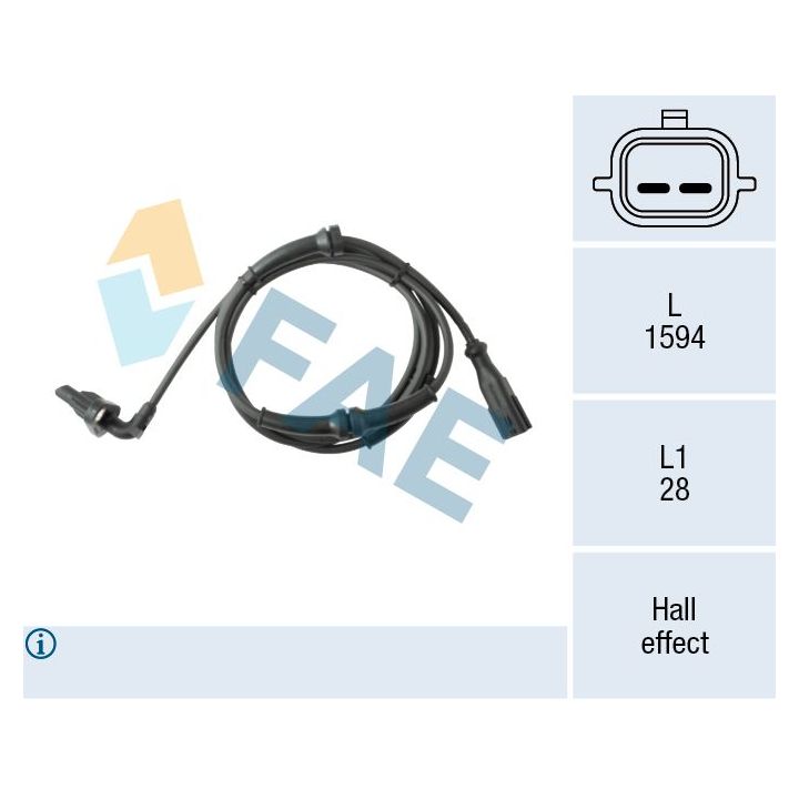 Jutiklis, rato greitis FAE 78718