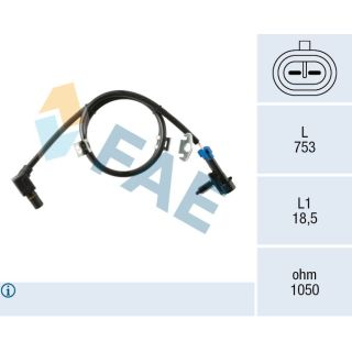 Jutiklis, rato greitis FAE 78722