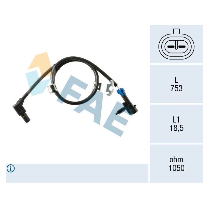 Jutiklis, rato greitis FAE 78722