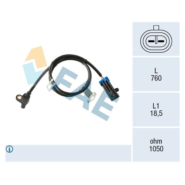 Jutiklis, rato greitis FAE 78724