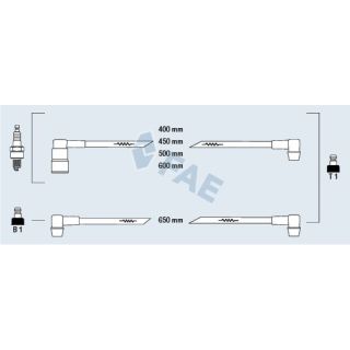 Uždegimo laido komplektas FAE 83190