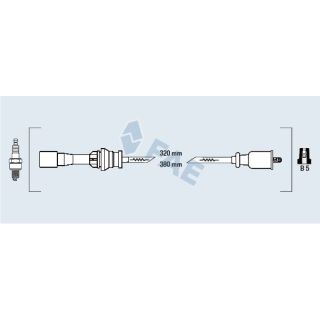Uždegimo laido komplektas FAE 83264