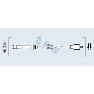 Uždegimo laido komplektas FAE 83265