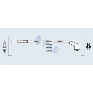 Uždegimo laido komplektas FAE 83266