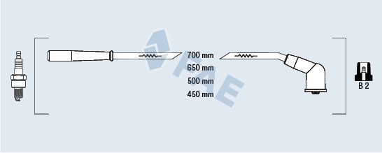 Uždegimo laido komplektas FAE 83266