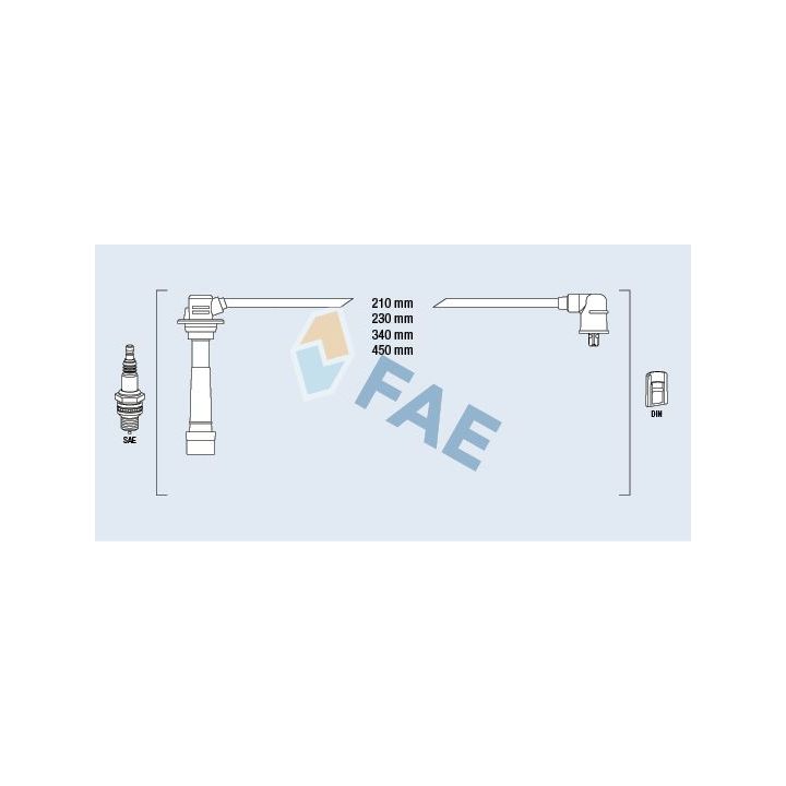 Uždegimo laido komplektas FAE 83267