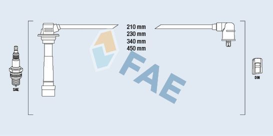 Uždegimo laido komplektas FAE 83267