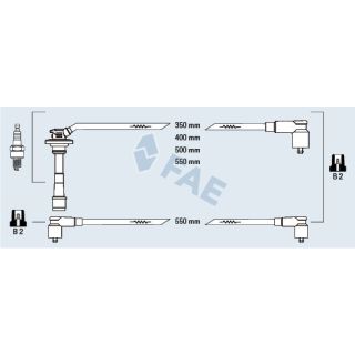 Uždegimo laido komplektas FAE 83585