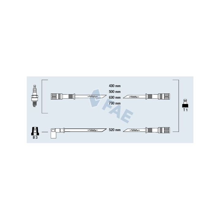 Uždegimo laido komplektas FAE 83890