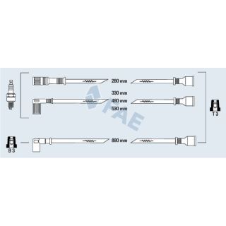 Uždegimo laido komplektas FAE 83940